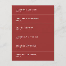 Weihnachtsstandort Name Card DIY Einladung