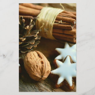 Weihnachtsstangen und Sterne Briefpapier