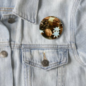 Weihnachtsstangen und Sterne Button (Beispiel)