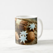 Weihnachtsstangen und Sterne Kaffeetasse (VorderseiteRechts)