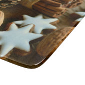 Weihnachtsstangen und Sterne Schneidebrett (Ecke)