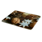 Weihnachtsstangen und Sterne Schneidebrett (Ecke)