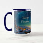 Weihnachtsstar, bezaubernde Winterlandschaft in de Tasse (Links)
