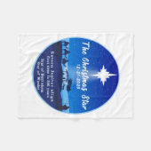 Weihnachtsstar Fleecedecke (Vorderseite (Horizontal))