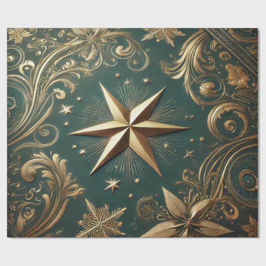 Weihnachtsstar Geschenkpapier (Flach)