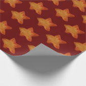 Weihnachtsstar Ginger Cookie Geschenkpapier (Ecke)