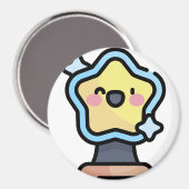 Weihnachtsstar Magnet (Vorderseite/Rückseite)