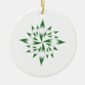 Weihnachtsstar Nr. 4 Keramik Ornament (Vorne)