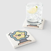 Weihnachtsstar Steinuntersetzer (Seitenansicht)