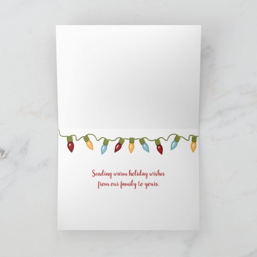 Weihnachtsstarfisch im Sand Karte (Innenseite)