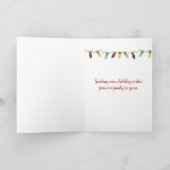 Weihnachtsstarfisch im Sand Karte (Innenseite)