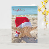 Weihnachtsstarfisch im Sand Karte (Gelbe Blume)