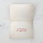 Weihnachtsstarfisch mit Flaschenpost Karte (Innenseite)