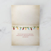 Weihnachtsstarfish auf der Küste mit Seemöwen Karte (Innenseite)