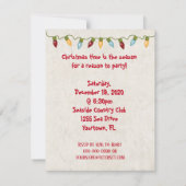 Weihnachtsstarre im Sand für Party Einladung (Rückseite)