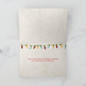 Weihnachtsstarre mit Weihnachtsmannmütze Karte (Innenseite)