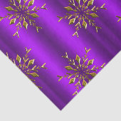 Weihnachtsstars aus Gold auf Lila Weihnachten Seidenpapier (Ausschnitt)