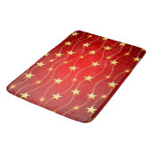 Weihnachtsstars Badematte (Schrägansicht)