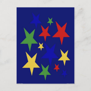 Weihnachtsstars Feiertagspostkarte