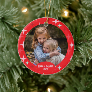 Weihnachtsstars Foto Ornament