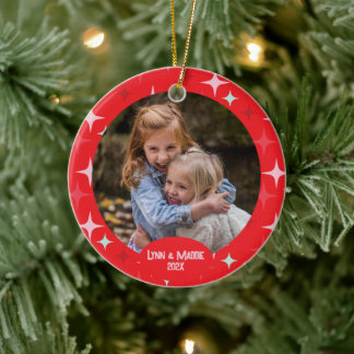 Weihnachtsstars Foto Ornament