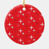 Weihnachtsstars Foto Ornament (Hinten)