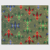 Weihnachtsstars Geschenkpapier (Flach)