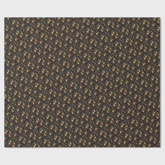 Weihnachtsstars Geschenkpapier (Flach)