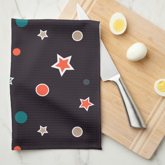 Weihnachtsstars Geschirrtuch (Viertel Falte)