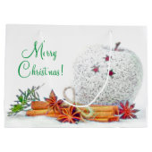 Weihnachtsstars Große Geschenktasche Große Geschenktüte (Rückseite)