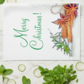 Weihnachtsstars Küchentücher (Gefaltet)