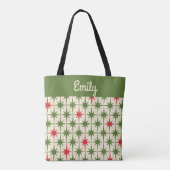 Weihnachtsstars Mittelalter Personalisiert Tasche (Rückseite)