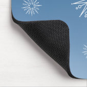 Weihnachtsstars Mousepad, blau Mousepad (Ecke)