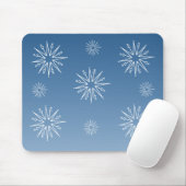 Weihnachtsstars Mousepad, blau Mousepad (Mit Mouse)