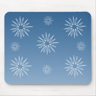 Weihnachtsstars Mousepad, blau Mousepad
