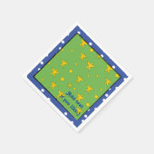 Weihnachtsstars/Napkins Cocktail Größe personalisi Serviette (Ecke)