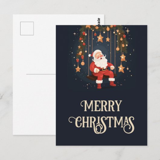 Weihnachtsstars Postkarte (Vorne/Hinten)