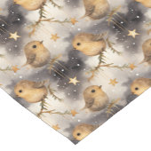 Weihnachtsstars & Robins Tischläufer Nachtzeit (Ecke)