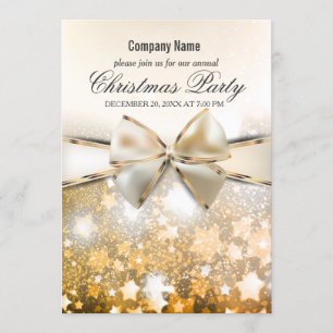 Weihnachtsstars Sparkle Corporate Party Einladung