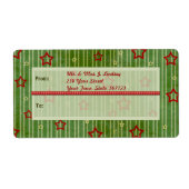 Weihnachtsstars-Versandmarke (Vorne)