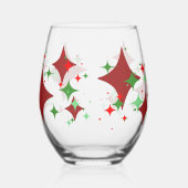 Weihnachtsstars Weinglas Ohne Stiel (Links)