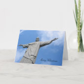 Weihnachtsstatue Feiertagskarte (Vorderseite)