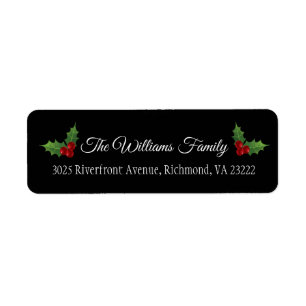 Weihnachtsstechpalme - EDITABLE FARBEN -