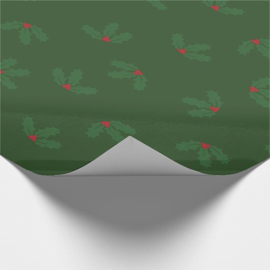 Weihnachtsstechpalme Geschenkpapier (Ecke)
