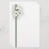 Weihnachtsstechpalmen-Briefpapier Briefpapier (Vorne/Hinten)