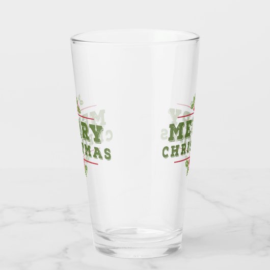 Weihnachtsstechpalmen-Liter-Glas Glas (Rechts)