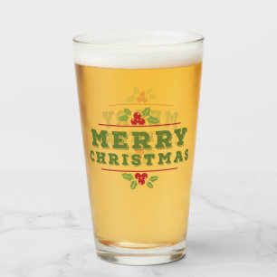 Weihnachtsstechpalmen-Liter-Glas Glas