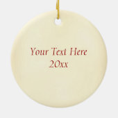 Weihnachtsstechpalmen-Monogramm K Keramik Ornament (Hinten)