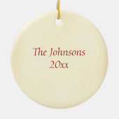 Weihnachtsstechpalmen-Monogramm Z Keramikornament (Hinten)