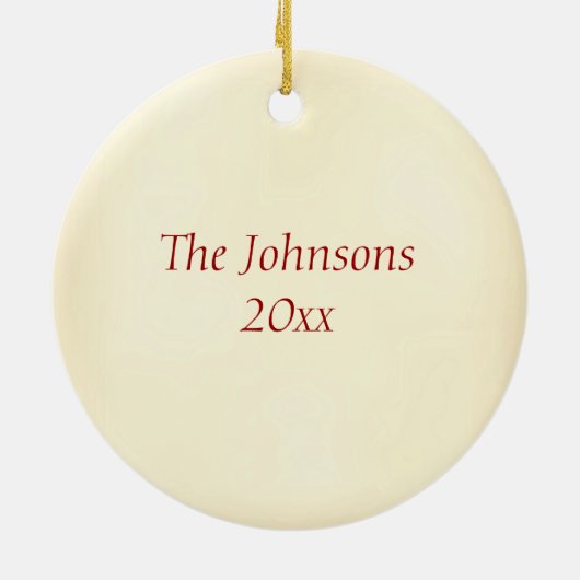 Weihnachtsstechpalmen-Monogramm Z Keramikornament (Hinten)